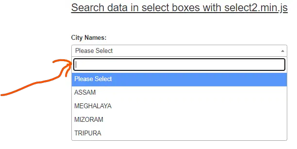 Dropdown Search Box Jquery Example With Select2 min js