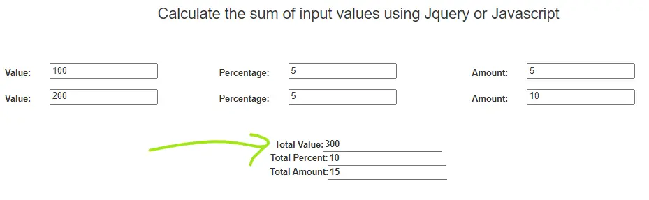 Jquery Get Multiple Input Values By Class