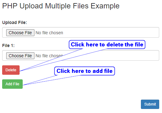 Upload multiple files in PHP with example