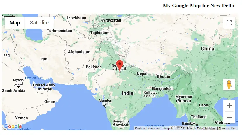 How to add google map to website with marker with Example