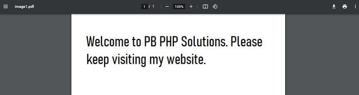 How To Display PDF File in PHP on Browser

