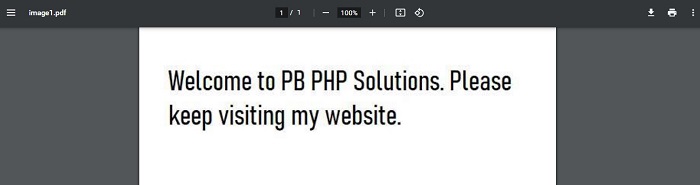 How To Display Pdf File In Html Page