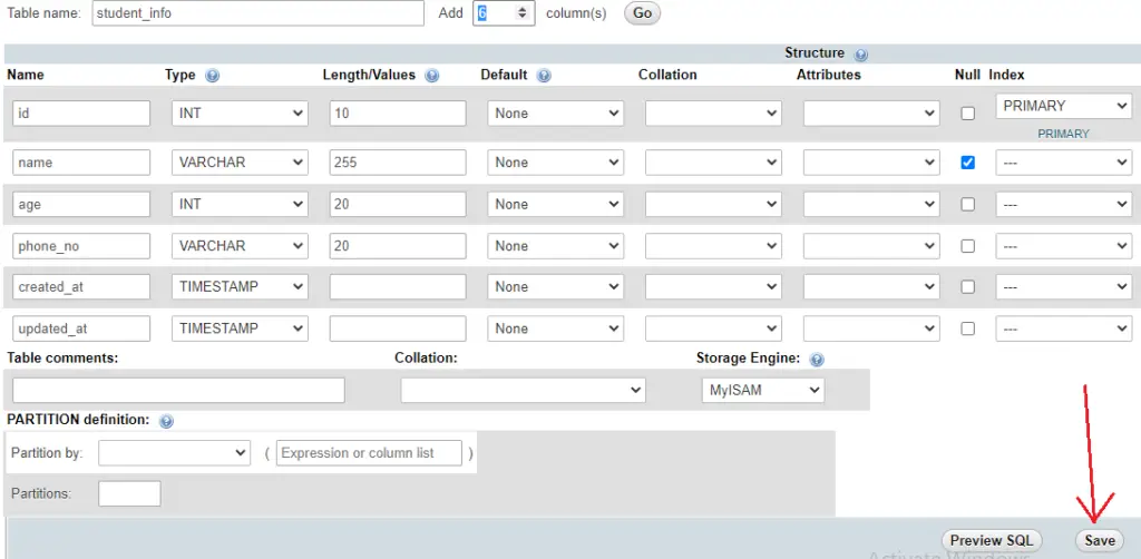 How to display data from database in php