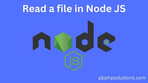 How To Read a file in Node JS