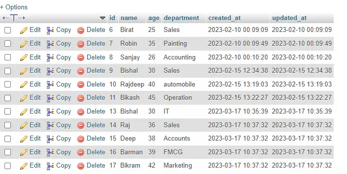 Select First 10 Rows from MySQL using PHP