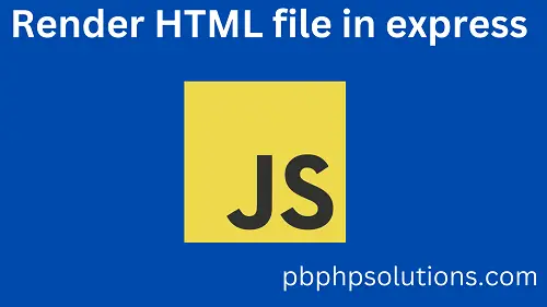 render HTML file in express JS