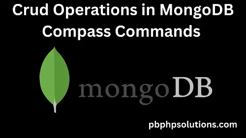 Crud operations in MongoDB compass