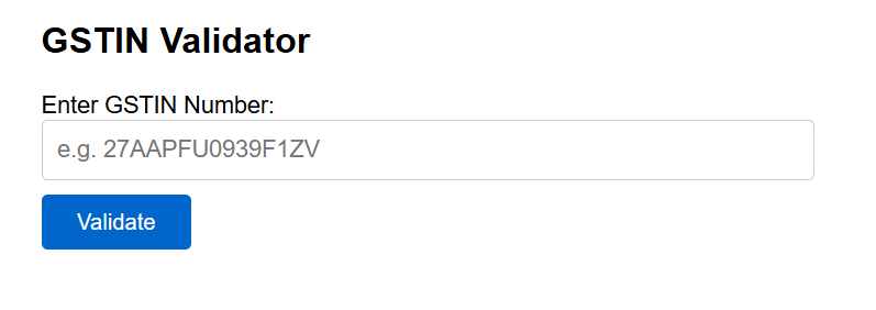 Validate a GSTIN in PHP using regex